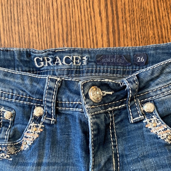 grace in LA western riding jeans, worn but in good shape - Picture 2 of 3